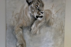 lioness painting
