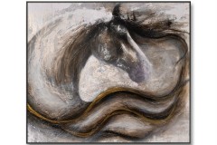 abstrakti-hevosmaalaus-seinalla