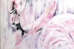 flamingo painting