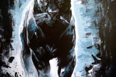 black panther painting