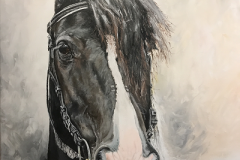 Black-and-white-Irish-Tinker-acrylic-painting