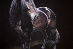 ravuri-maalaus-musta-tausta