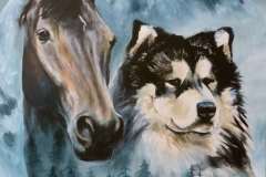 tilausmaalaus-muistoteos-koirasta-ja-hevosesta2