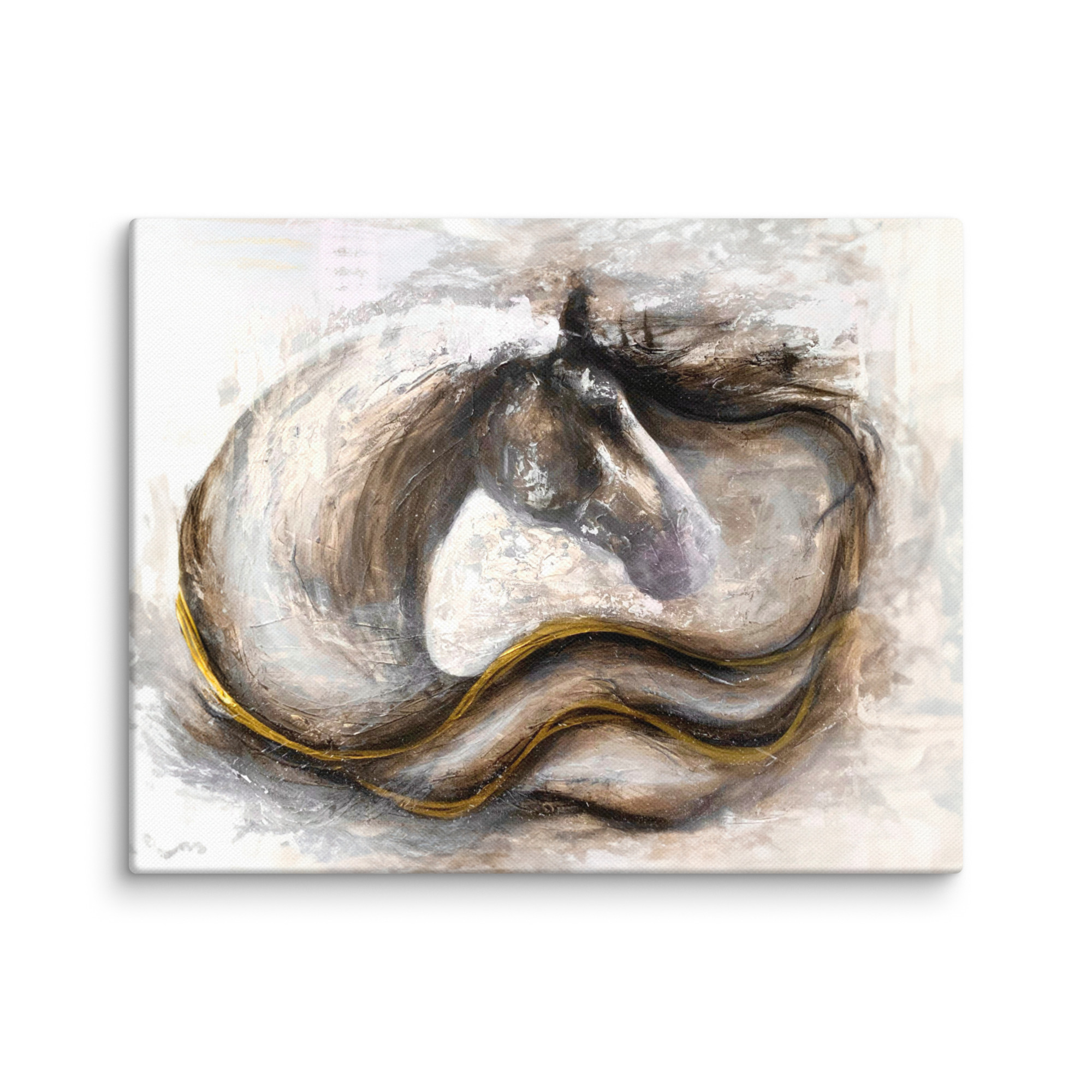 Canvasprintti abstrakti hevosmaalaus - Image 3