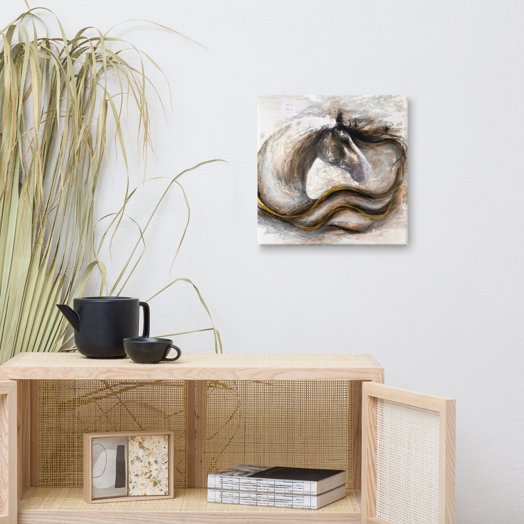 Canvasprintti abstrakti hevosmaalaus - Image 20
