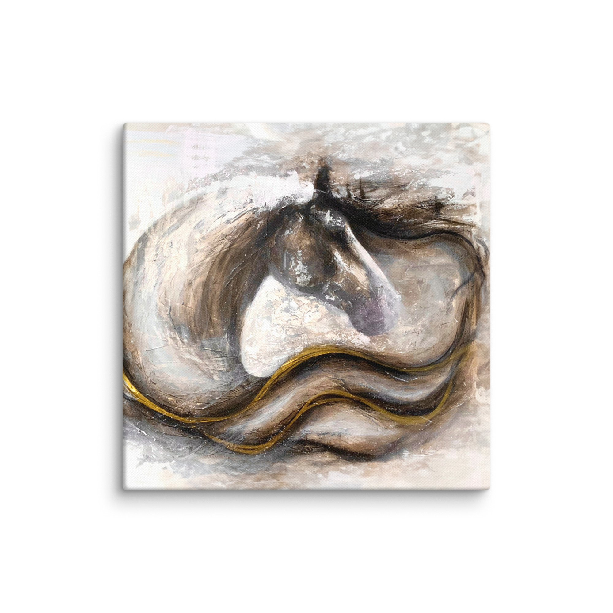 Canvasprintti abstrakti hevosmaalaus - Image 16