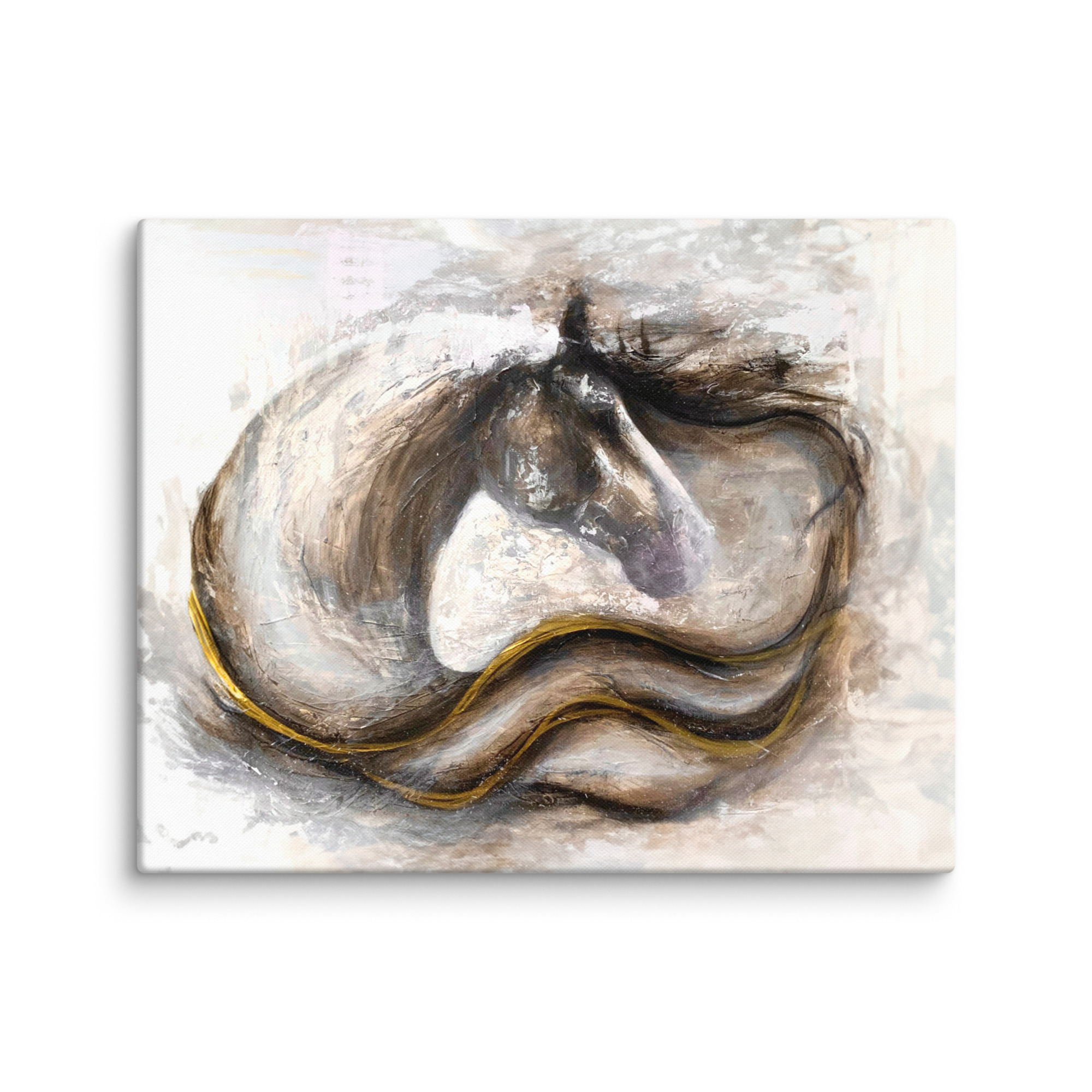 Canvasprintti abstrakti hevosmaalaus - Image 17