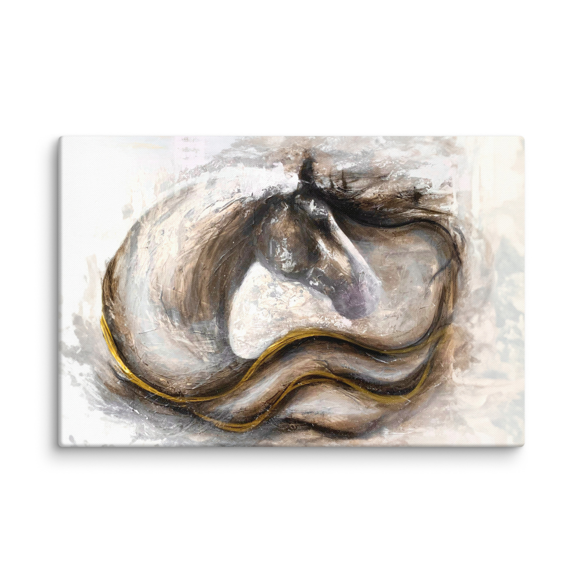Canvasprintti abstrakti hevosmaalaus - Image 6
