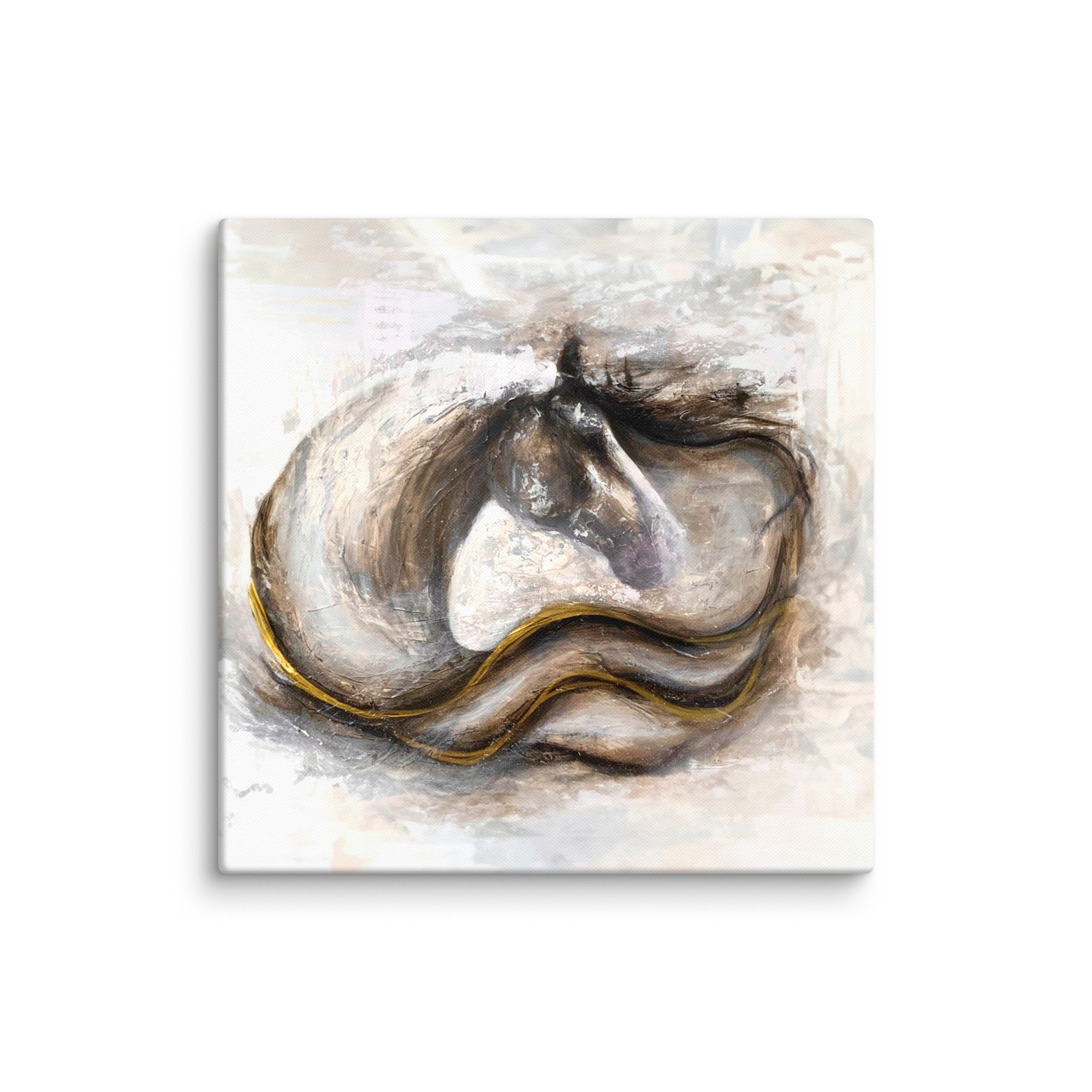 Canvasprintti abstrakti hevosmaalaus - Image 8