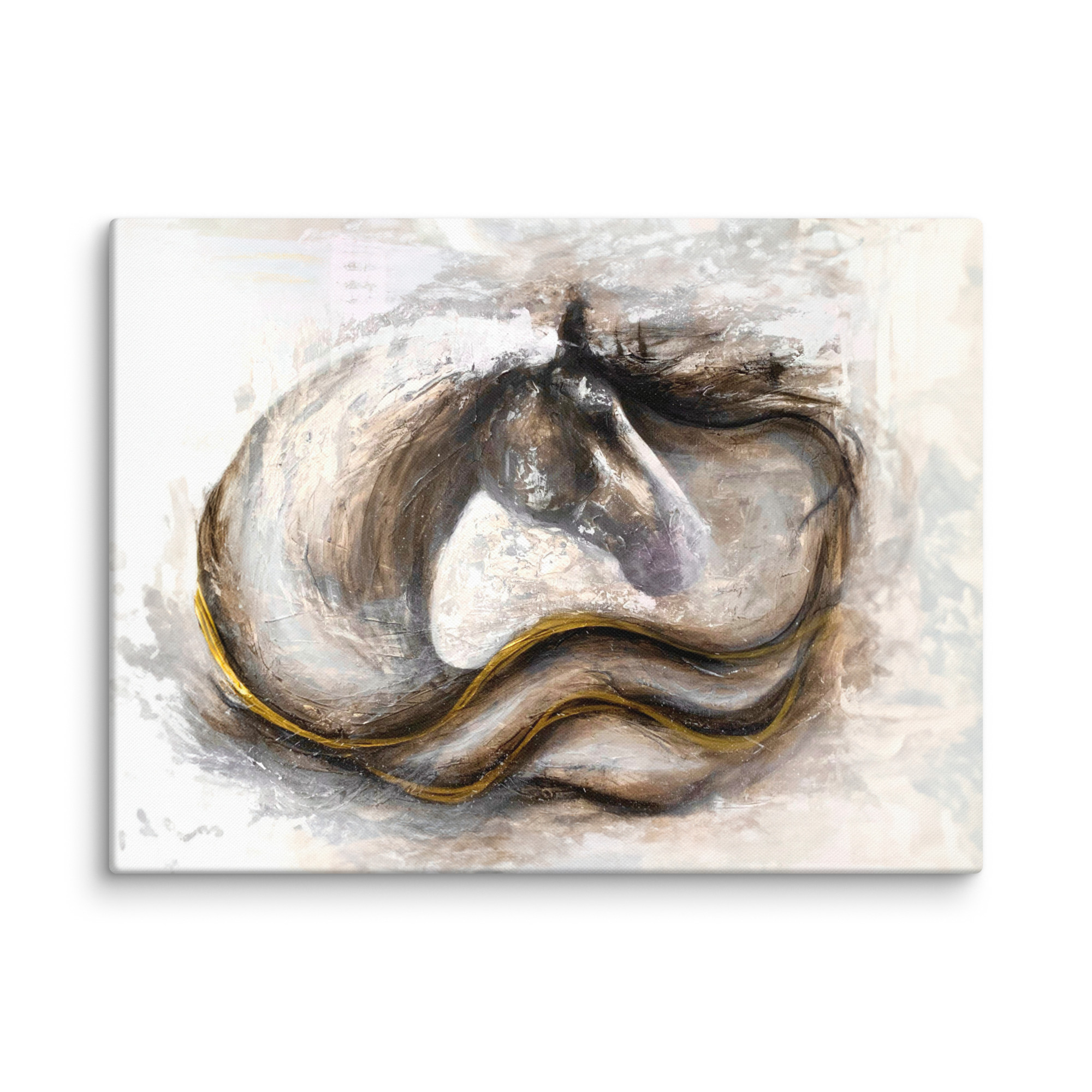 Canvasprintti abstrakti hevosmaalaus - Image 10