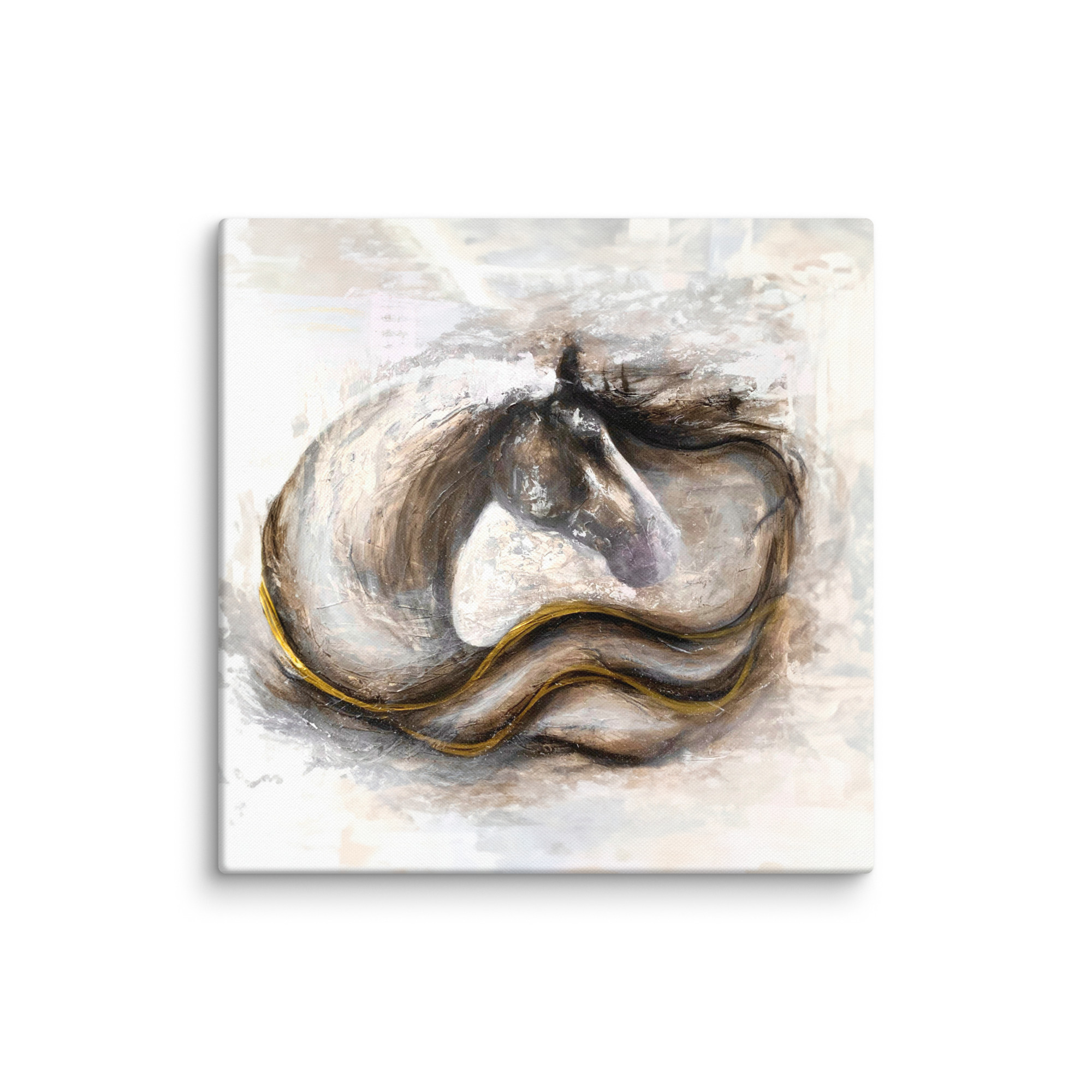 Canvasprintti abstrakti hevosmaalaus - Image 11
