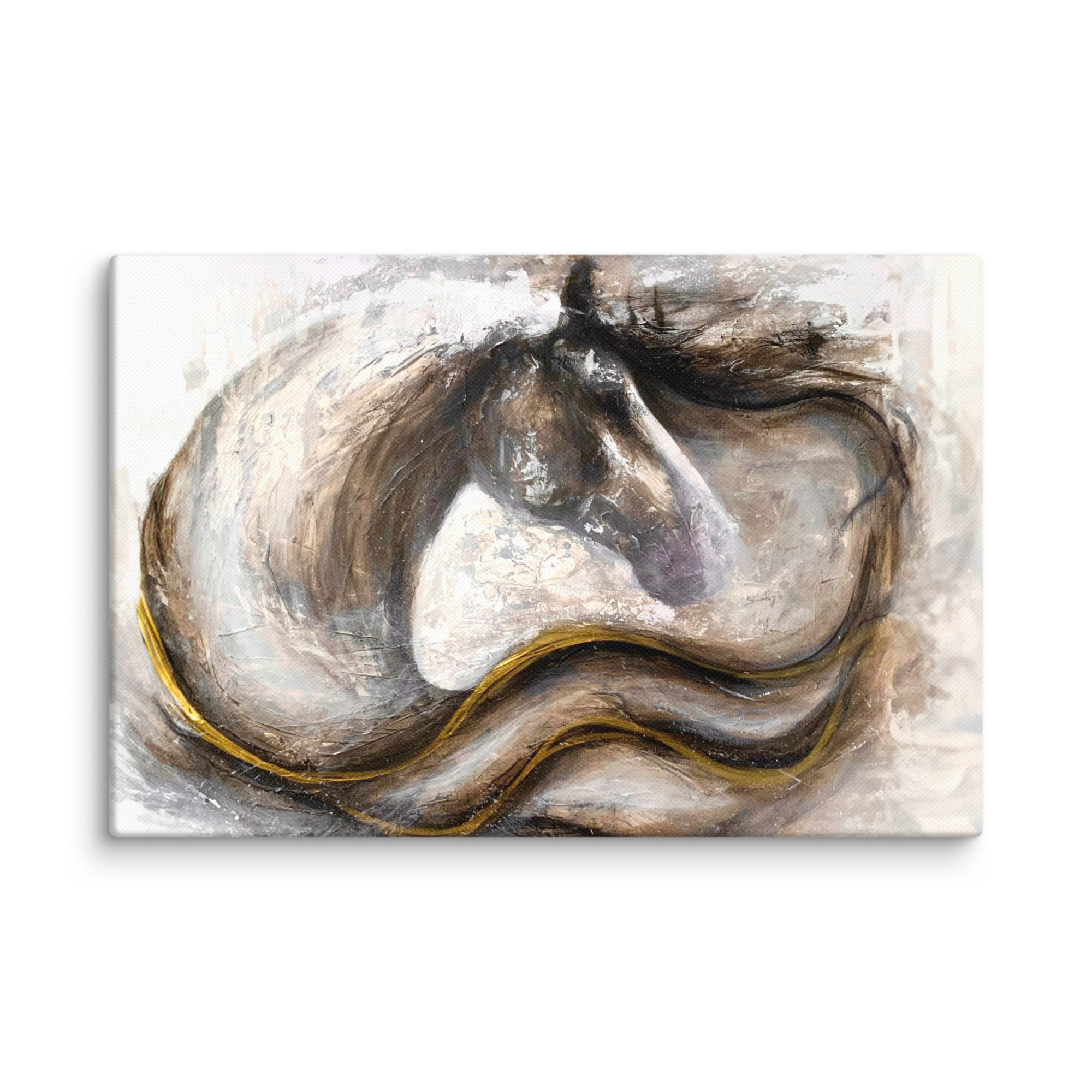 Canvasprintti abstrakti hevosmaalaus - Image 12