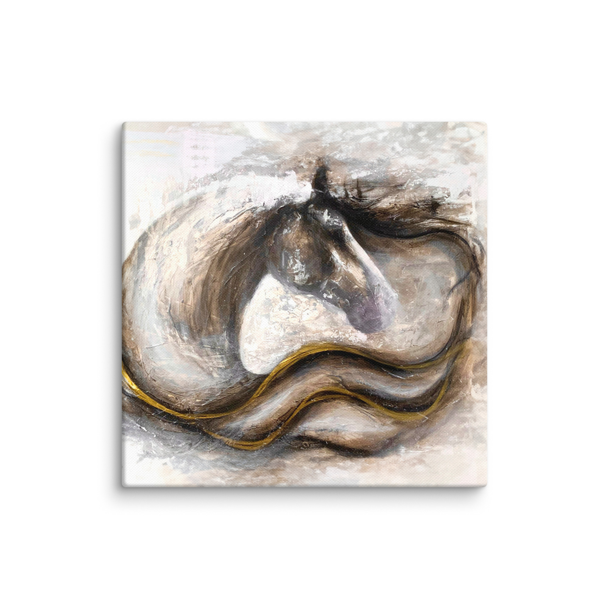 Canvasprintti abstrakti hevosmaalaus - Image 13