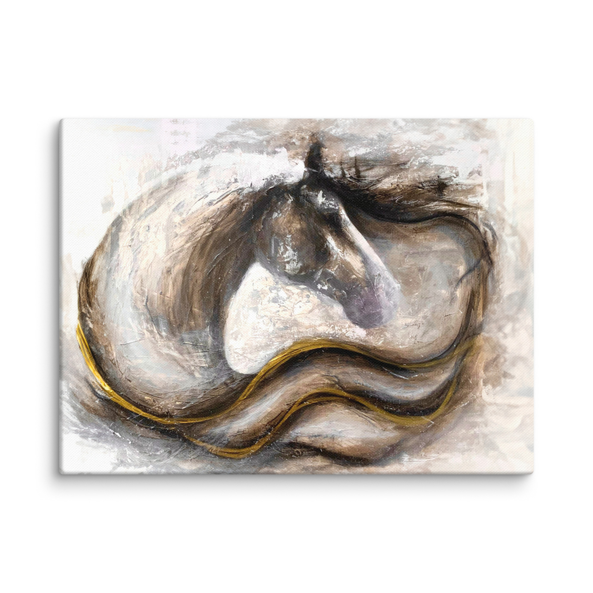 Canvasprintti abstrakti hevosmaalaus - Image 14